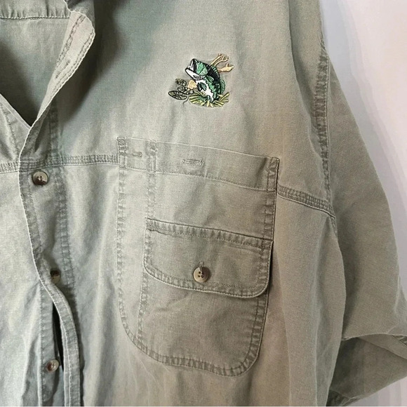 RedHead Brand Co. Men’s Short Sleeve Casual Button Down Cotton Shirt Sz 4XL GUC - Picture 3 of 8